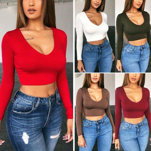 womens cami women solid tanks vest crop autumn deep v neck sports short tank bustier, White
womens cami women solid tanks vest crop autumn deep v neck sports short tank bustier, White