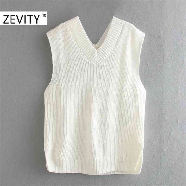 women fashion v neck sleeveless knitting vest sweater female side split pullovers chic leisure jumpers s447 210420, White;black
women fashion v neck sleeveless knitting vest sweater female side split pullovers chic leisure jumpers s447 210420, White;black