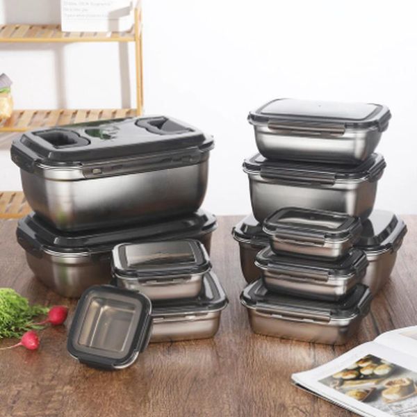vacuum 304 stainless steel box large capacity portable leak-proof storage containers travel camping container dinnerware sets
vacuum 304 stainless steel box large capacity portable leak-proof storage containers travel camping container dinnerware sets