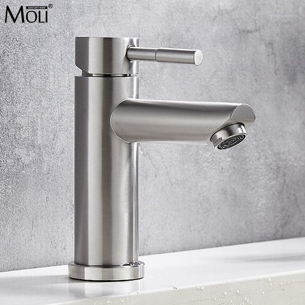 bathroom basin faucets black 304 stainless steel sink mixer tap & cold water single hole brushed nickle faucet ml06091
bathroom basin faucets black 304 stainless steel sink mixer tap & cold water single hole brushed nickle faucet ml06091