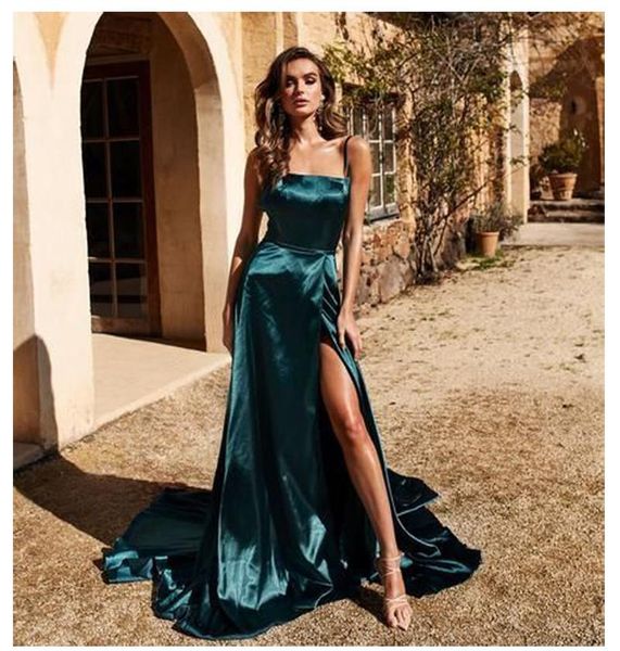 party dresses side split reflective prom dress spaghetti straps dark green taffeta long formal gowns backless evening, White;black
party dresses side split reflective prom dress spaghetti straps dark green taffeta long formal gowns backless evening, White;black