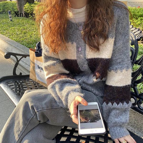 women's knits & tees elegant sweaters alien kitty women knitted female cardigans sweet patchwork loose office lady french casual all ma, White
women's knits & tees elegant sweaters alien kitty women knitted female cardigans sweet patchwork loose office lady french casual all ma, White
