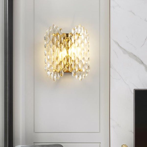 wall lamp modern light luxury living room background bedroom simple model aisle crystal bedside
wall lamp modern light luxury living room background bedroom simple model aisle crystal bedside
