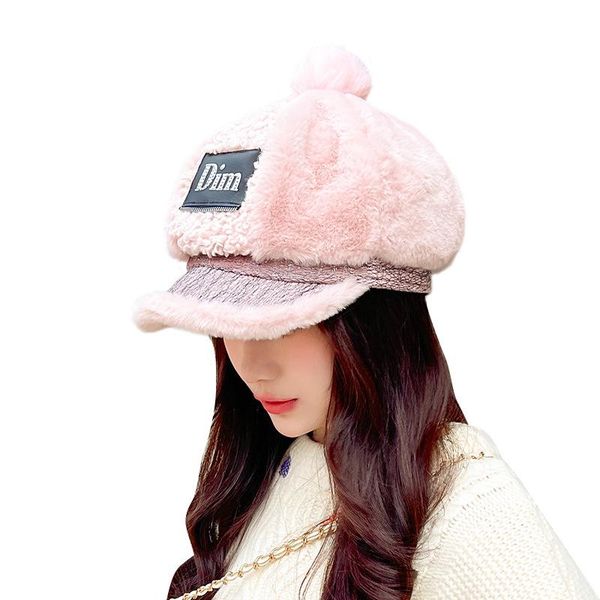 stingy brim hats sparsil women winter caps with pom ladies fur octagonal hat outdoor warm furry berets female sweet letter sboy cap, Blue;gray
stingy brim hats sparsil women winter caps with pom ladies fur octagonal hat outdoor warm furry berets female sweet letter sboy cap, Blue;gray