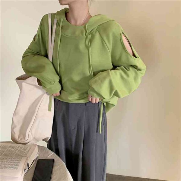 women's spring autumn long-sleeved shirt hooded loose hollow out hole korean tees woman wild female fresh pl033 210506, White
women's spring autumn long-sleeved shirt hooded loose hollow out hole korean tees woman wild female fresh pl033 210506, White