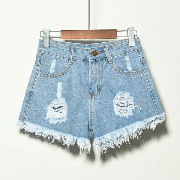 fashion high waist slim jeans women's biker shorts stretchy denim short pants summer casual street wear large size 2x, Blue
fashion high waist slim jeans women's biker shorts stretchy denim short pants summer casual street wear large size 2x, Blue