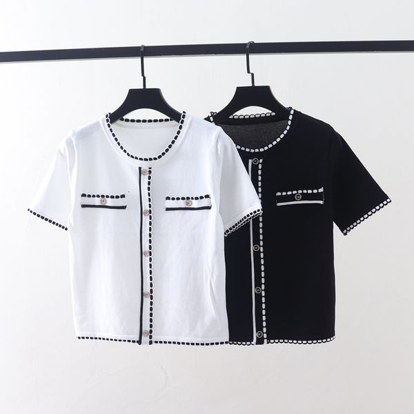 t shirt xiaoxiangfeng female summer short sleeve white 2021 pullover round neck ice silk sweater
t shirt xiaoxiangfeng female summer short sleeve white 2021 pullover round neck ice silk sweater