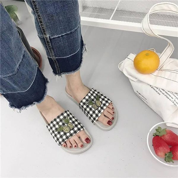 slippers women slipper cartoon pineapple print mixed colors flip-flops casual outdoor soft sole non-slip slides 2021 summer beach shoes, Black
slippers women slipper cartoon pineapple print mixed colors flip-flops casual outdoor soft sole non-slip slides 2021 summer beach shoes, Black