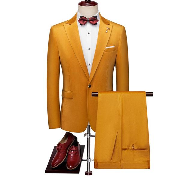 marriage suits men thick velvet yellow black winter two piece casual business event suit set slim fit 5xl wedding blazers pants men's, White;black
marriage suits men thick velvet yellow black winter two piece casual business event suit set slim fit 5xl wedding blazers pants men's, White;black