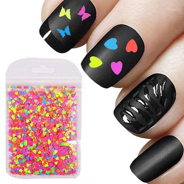 1pack fluorescence butterfly shape heart nail art glitter flakes 3d neon sequins polish manicure decoration1, Silver;gold
1pack fluorescence butterfly shape heart nail art glitter flakes 3d neon sequins polish manicure decoration1, Silver;gold