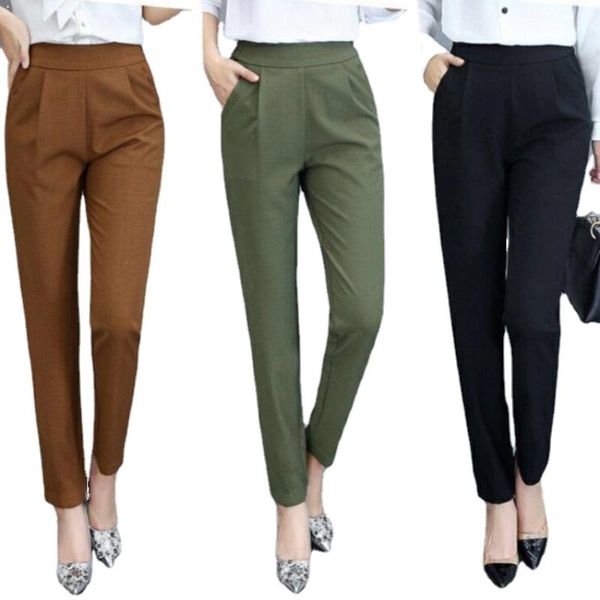 women's pants & capris korean slim pencil women high waist stylish ruched elastic ol office work wear casual black business suit plus s, Black;white
women's pants & capris korean slim pencil women high waist stylish ruched elastic ol office work wear casual black business suit plus s, Black;white