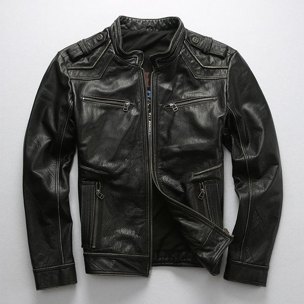 men's leather & faux large size 5xl black jackets genuine vintage jacket motorcycle rider soft cowhide spring autumn coat
men's leather & faux large size 5xl black jackets genuine vintage jacket motorcycle rider soft cowhide spring autumn coat
