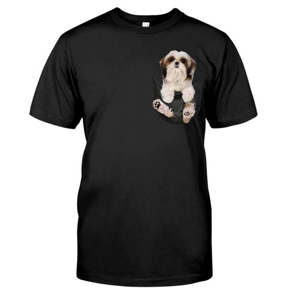 men's t-shirts cloocl cotton t-shirt lovely pet dog shih tzu pocket printed shirt men for women funny black tees drop, White;black
men's t-shirts cloocl cotton t-shirt lovely pet dog shih tzu pocket printed shirt men for women funny black tees drop, White;black