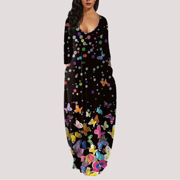casual dresses autumn 2021 women's long sleeve o-neck loose dress plus size maxi with pocket vestido robe elbise #t3g, Black;gray
casual dresses autumn 2021 women's long sleeve o-neck loose dress plus size maxi with pocket vestido robe elbise #t3g, Black;gray