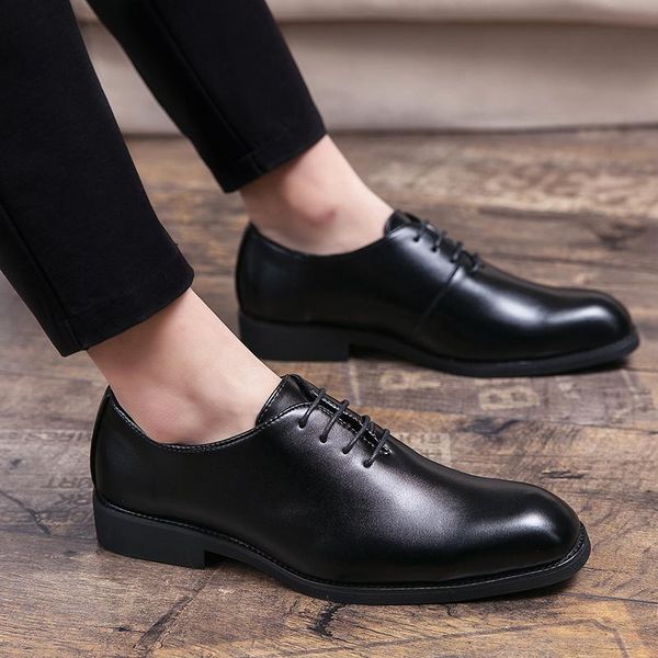 dress shoes england fashion men's business plus size 38-48 lace up leather for men derby chaussure homme, Black
dress shoes england fashion men's business plus size 38-48 lace up leather for men derby chaussure homme, Black