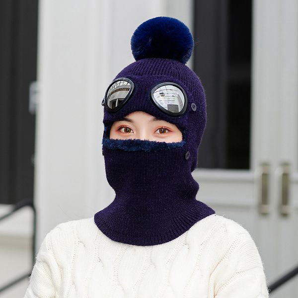 hat female fleece lined padded warm keeping winter cycling cold ear protection knitting woolen cap windproof male one-piec, Blue;gray
hat female fleece lined padded warm keeping winter cycling cold ear protection knitting woolen cap windproof male one-piec, Blue;gray