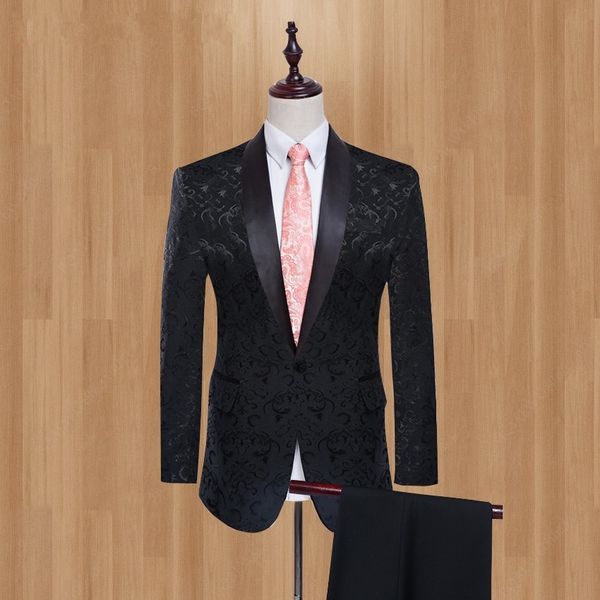 men's suits & blazers men black/red/white pattern coat with black pants groom tuxedos shawl/peak satin lapel groomsmen wedding man, White;black
men's suits & blazers men black/red/white pattern coat with black pants groom tuxedos shawl/peak satin lapel groomsmen wedding man, White;black