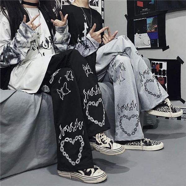 harajuku gothic streetwear wide leg womens pants trousers hip hop y2k femme pantalon vintage jogger indie clothes egirl aesthetic, Black;white
harajuku gothic streetwear wide leg womens pants trousers hip hop y2k femme pantalon vintage jogger indie clothes egirl aesthetic, Black;white