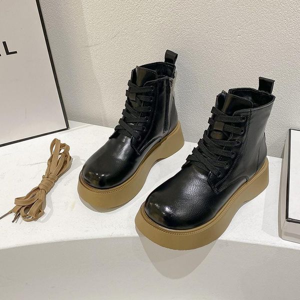 boots womens ankle 2021 fashion shoes round toe 5cm heel lace up and zip winter for woman basic size 39, Black 
boots womens ankle 2021 fashion shoes round toe 5cm heel lace up and zip winter for woman basic size 39, Black