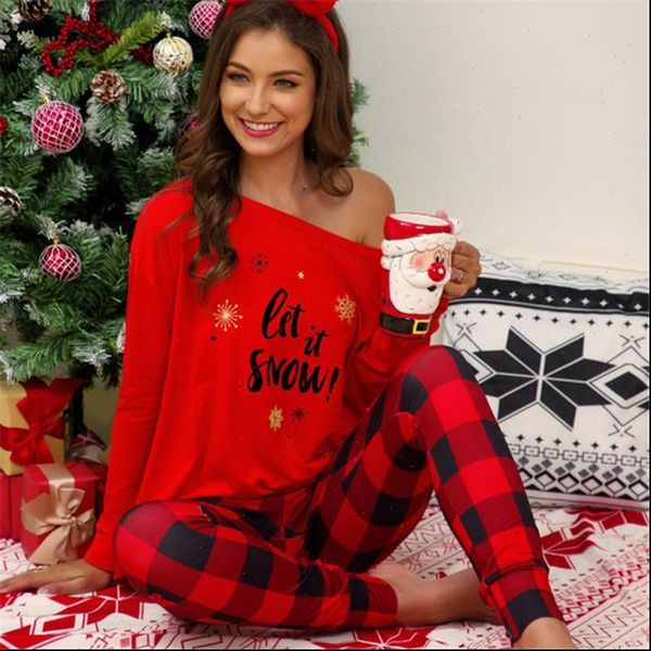 christmas pajama set 2 pieces womens sleepwears plaid stripe letters printed casual homewear pattern plus size winter sleepwear, Black;red
christmas pajama set 2 pieces womens sleepwears plaid stripe letters printed casual homewear pattern plus size winter sleepwear, Black;red