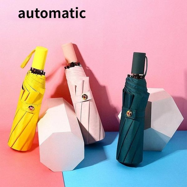umbrellas umbrella automatic rain female windproof solid color waterproof
umbrellas umbrella automatic rain female windproof solid color waterproof