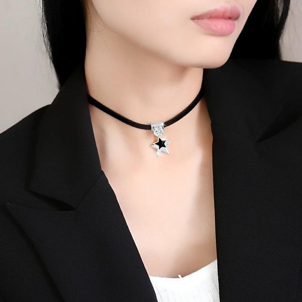 gothic female double layer star pendant necklace korean fashion women short choker accessories elegant party jewelry girl gift necklaces, Silver
gothic female double layer star pendant necklace korean fashion women short choker accessories elegant party jewelry girl gift necklaces, Silver