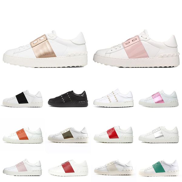 aaa quality mens womens rose gold designer shoes mate metallice sliver striped black white flats sneakers man's skateboarding jogging l
aaa quality mens womens rose gold designer shoes mate metallice sliver striped black white flats sneakers man's skateboarding jogging l