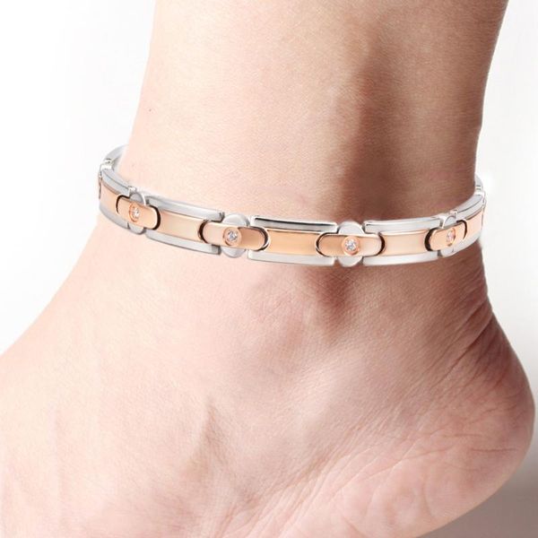 anklets wollet body jewelry stainless steel magnetic anklet for women ankle bracelet rose gold health care healing energy pain relief, Red;blue
anklets wollet body jewelry stainless steel magnetic anklet for women ankle bracelet rose gold health care healing energy pain relief, Red;blue