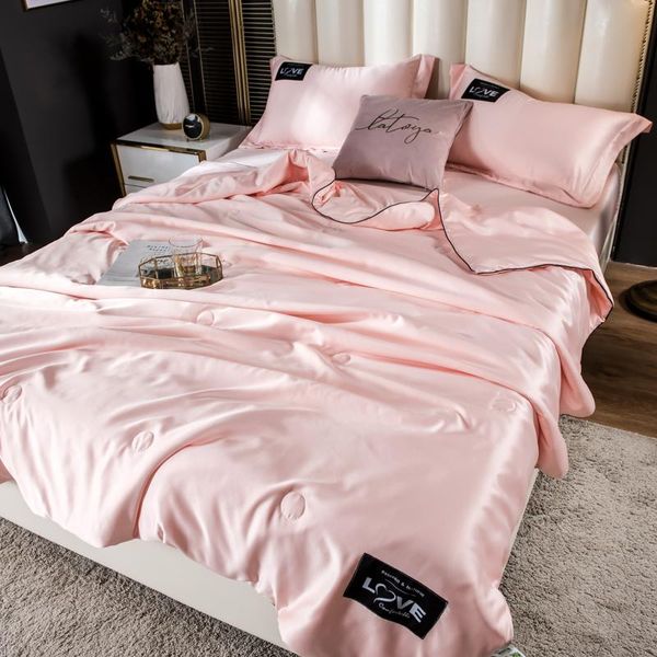 bedding sets washed tencel air conditioning quilt four-piece set ice silk summer thin silky nude sleep
bedding sets washed tencel air conditioning quilt four-piece set ice silk summer thin silky nude sleep