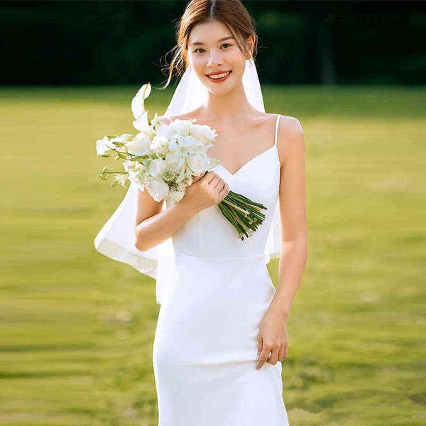 luxury street style dresses satin light wedding 2021 bride temperament simple suspender waist fishtail tail travel po small skirt, Black;pink
luxury street style dresses satin light wedding 2021 bride temperament simple suspender waist fishtail tail travel po small skirt, Black;pink