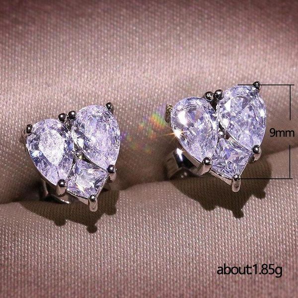 stud yh-zl cute female crystal small heart earrings classic silver clear jewelry charm zircon for women, Golden;silver
stud yh-zl cute female crystal small heart earrings classic silver clear jewelry charm zircon for women, Golden;silver