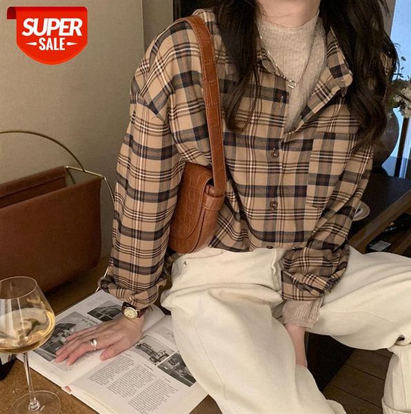 huang zheng retro plaid lapel long-sleeved shirt female korean style outer wear bottoming casual c78369 #fu0i, Black;gray
huang zheng retro plaid lapel long-sleeved shirt female korean style outer wear bottoming casual c78369 #fu0i, Black;gray
