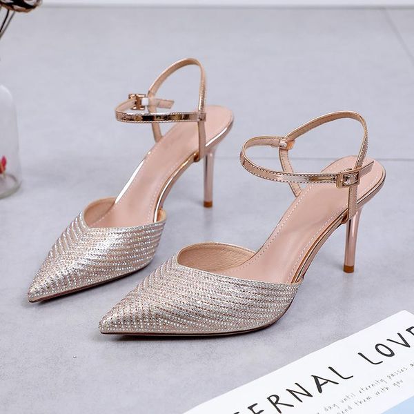 peep toe transparent slingback sandals bling paillette thin high heel summer women party shoes, Black
peep toe transparent slingback sandals bling paillette thin high heel summer women party shoes, Black
