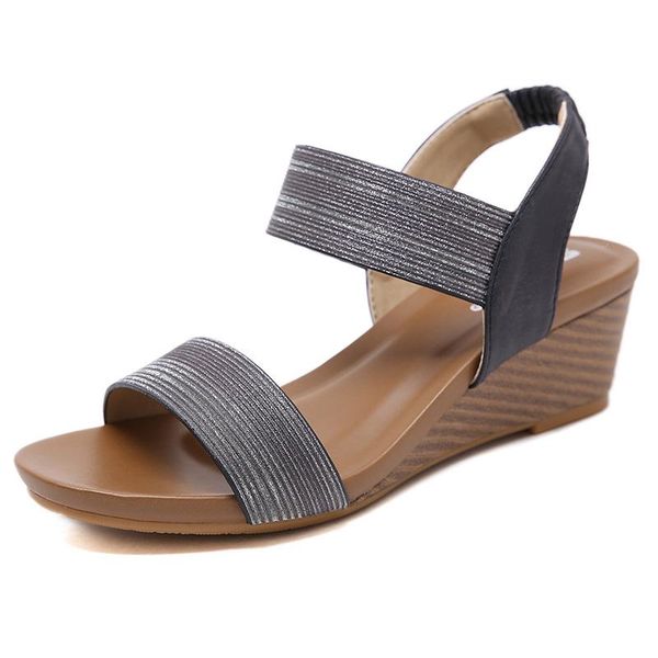 wedge sandals women summer shoes platform casual woman holiday wedges 5.5cm plus size yx2410, Black
wedge sandals women summer shoes platform casual woman holiday wedges 5.5cm plus size yx2410, Black