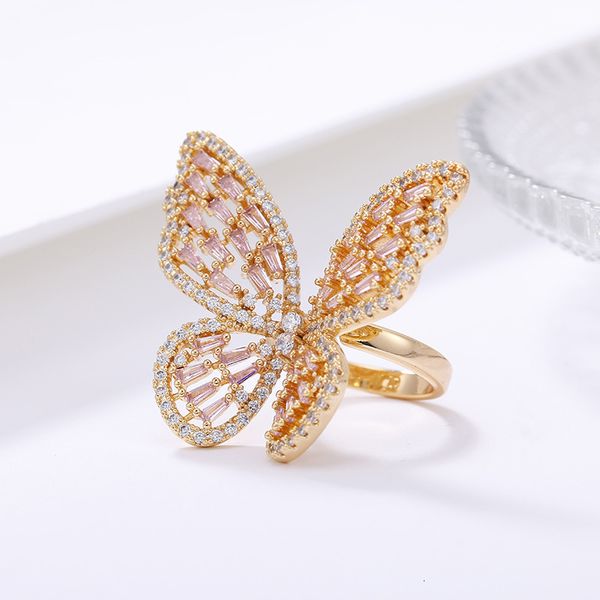 zircon butterfly opening color preserving micro inlaid zircon personality cool wind ring women's trend korean version, Silver
zircon butterfly opening color preserving micro inlaid zircon personality cool wind ring women's trend korean version, Silver