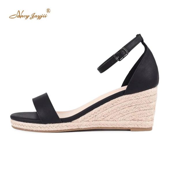 dress shoes nancyjayjii black nude espadrille sandals summer female office party pu casual high wedges ladies leisure buckle strap
dress shoes nancyjayjii black nude espadrille sandals summer female office party pu casual high wedges ladies leisure buckle strap