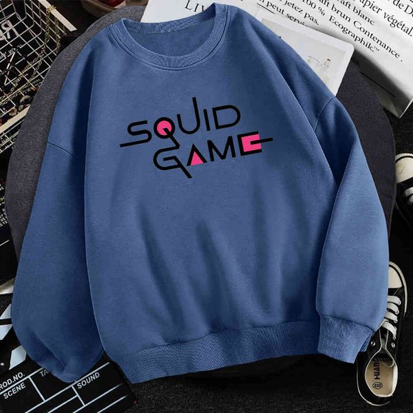 men's sweatshirt with letters and squid game , wool thermal hoodie, round neck fashion, autumn and winter, 2021, Black
men's sweatshirt with letters and squid game , wool thermal hoodie, round neck fashion, autumn and winter, 2021, Black