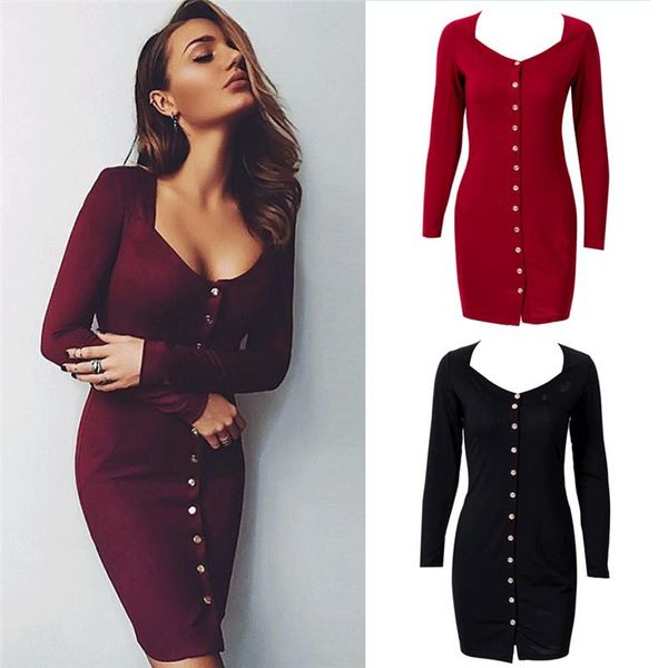 women winter warm long sleeve christmas dress ladies costume xmas buttons bodycon slim short mini jumper pencil casual dresses, Black;gray
women winter warm long sleeve christmas dress ladies costume xmas buttons bodycon slim short mini jumper pencil casual dresses, Black;gray