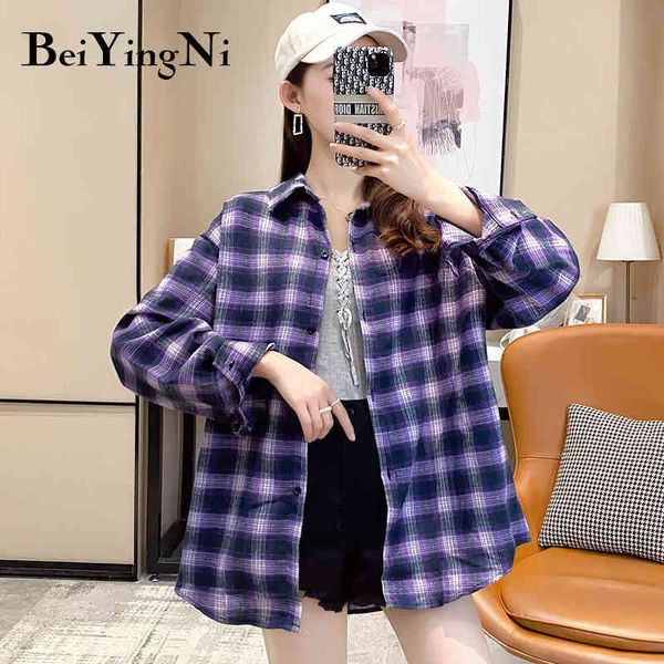 autumn long sleeve shirts female plaid vintage korean loose blusas buttons harajuku casual women blouses clothes 210427, White
autumn long sleeve shirts female plaid vintage korean loose blusas buttons harajuku casual women blouses clothes 210427, White