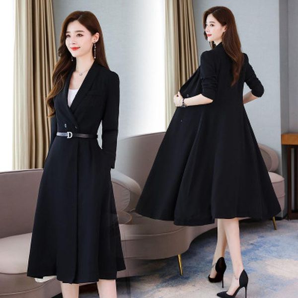 casual dresses 2021 autumn ladies explosion models korean temperament fashion slim high waist windbreaker dress tide, Black;gray
casual dresses 2021 autumn ladies explosion models korean temperament fashion slim high waist windbreaker dress tide, Black;gray
