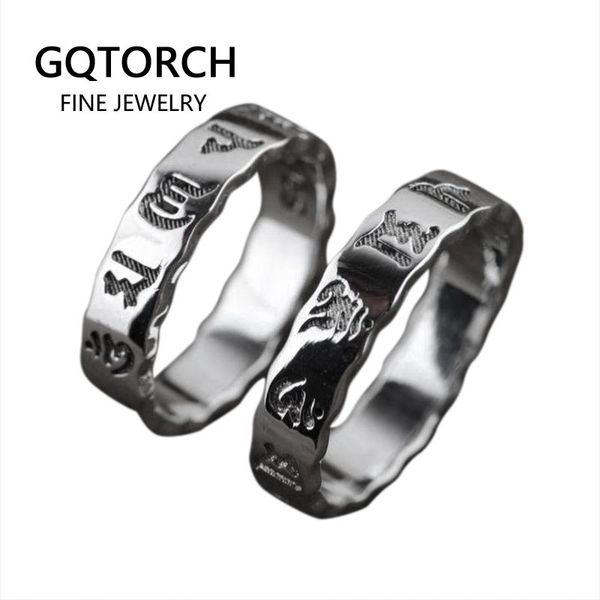 cluster rings gqtorch real solid 925 sterling silver six words couple lovers om mani padme hum for men and women, Golden;silver
cluster rings gqtorch real solid 925 sterling silver six words couple lovers om mani padme hum for men and women, Golden;silver