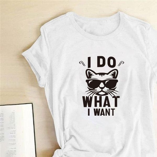 i women do what want cat t shirt funny casual round neck summer harajuku aesthetic ladies clothes, White
i women do what want cat t shirt funny casual round neck summer harajuku aesthetic ladies clothes, White