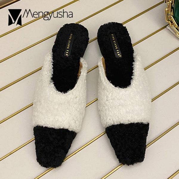 black white mixed color fur slippers women wool mules winter warm plush shoes female cozy pantuflas cover toe fleeces slides2021
black white mixed color fur slippers women wool mules winter warm plush shoes female cozy pantuflas cover toe fleeces slides2021