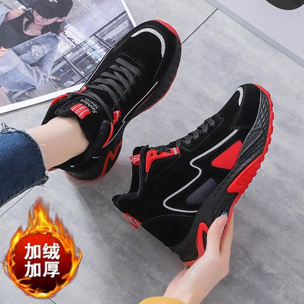 boots high-warm running shoes 2021 winter comfortable jogging style platform internal increase women's sneakers, Black
boots high-warm running shoes 2021 winter comfortable jogging style platform internal increase women's sneakers, Black