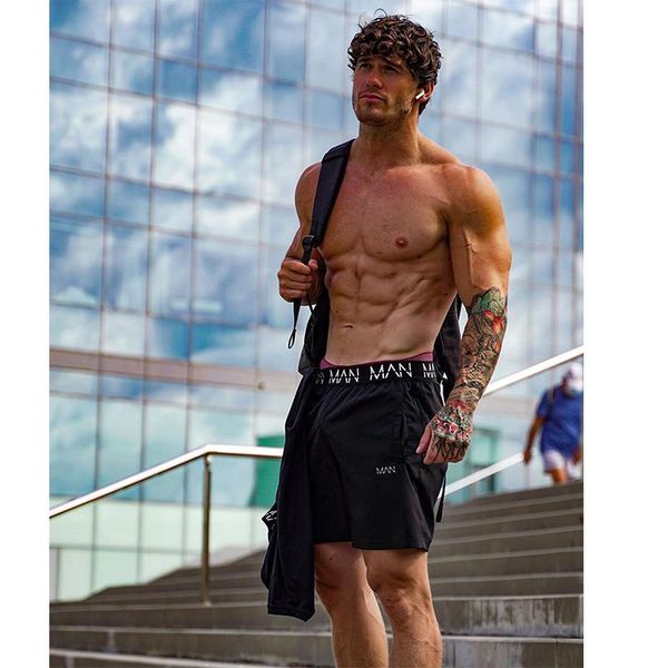 men's shorts summer sports gym fitness bodybuilding training quick-drying elastic jogging running, White;black
men's shorts summer sports gym fitness bodybuilding training quick-drying elastic jogging running, White;black