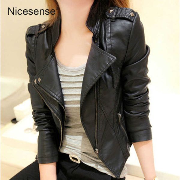 nicesense autumn faux leather plus size jacket women jaqueta de couro feminino coats veste en cuir femme motorcycle 210929, Black
nicesense autumn faux leather plus size jacket women jaqueta de couro feminino coats veste en cuir femme motorcycle 210929, Black