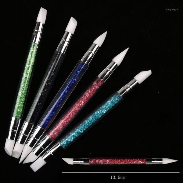 pc dual-ended 2 ways silicone nail art sculpture pen 3d carving diy glitter powder liquid manicure dotting brush brushes1, Yellow
pc dual-ended 2 ways silicone nail art sculpture pen 3d carving diy glitter powder liquid manicure dotting brush brushes1, Yellow
