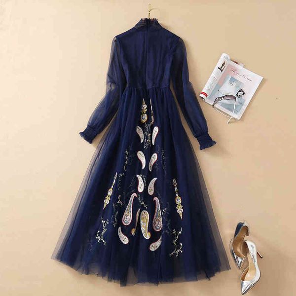 dress seqinyy navy blue summer feminine fashion design track flowers vintage embroidery mesh elegant party, Black;gray
dress seqinyy navy blue summer feminine fashion design track flowers vintage embroidery mesh elegant party, Black;gray
