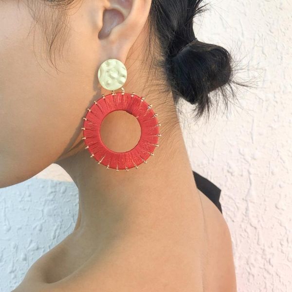 dangle & chandelier bohemian round hollow big earrings handmade silk fabric woven cotton thread knitting vine ear wear female fashion jewelr, Silver
dangle & chandelier bohemian round hollow big earrings handmade silk fabric woven cotton thread knitting vine ear wear female fashion jewelr, Silver