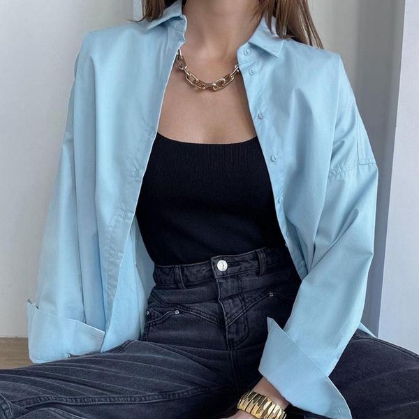 women's blouses & shirts 2021 autumn women white plain loose oversized female bf korean style blusas solid office lady work top
women's blouses & shirts 2021 autumn women white plain loose oversized female bf korean style blusas solid office lady work top